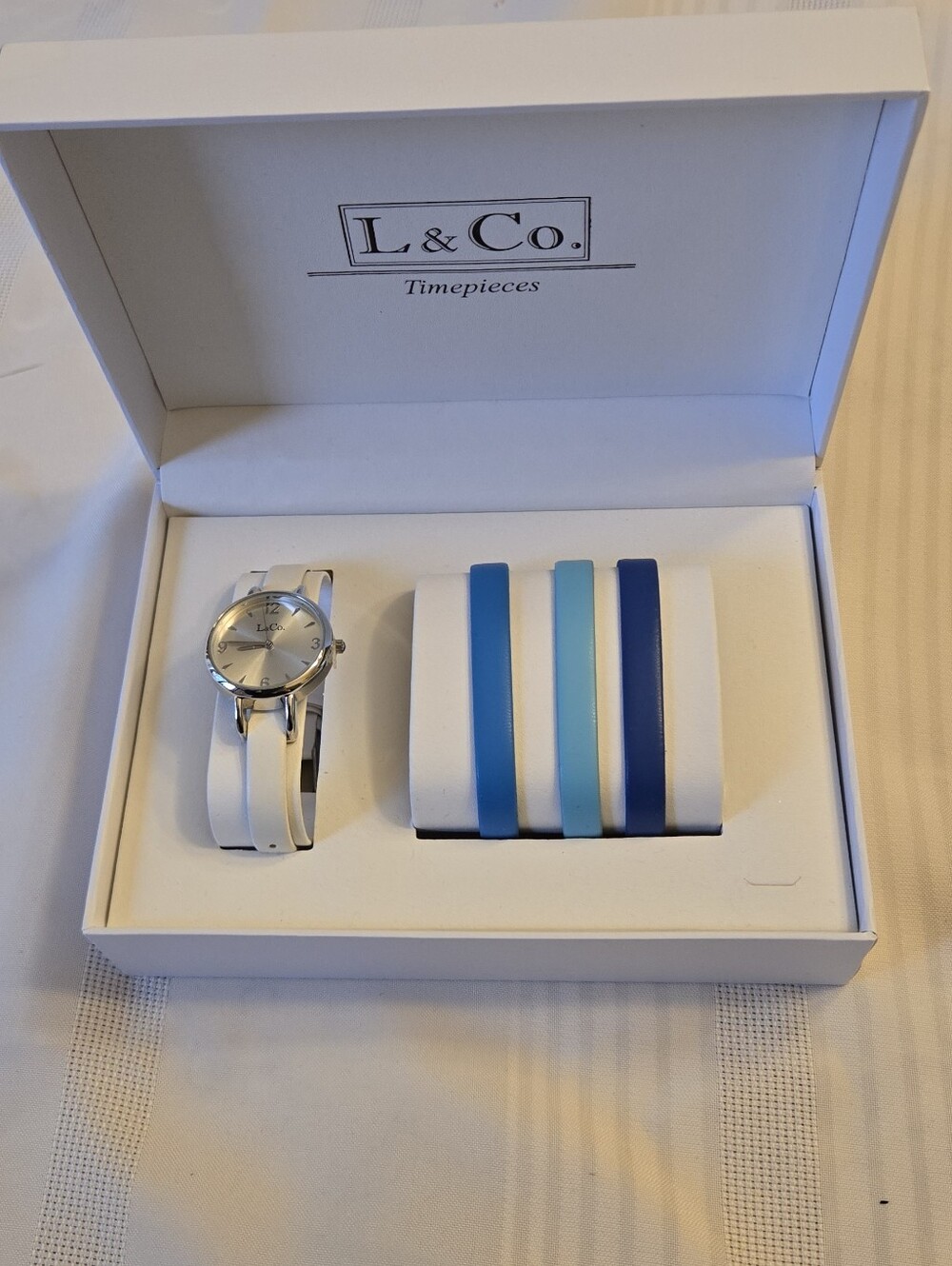 L & Co. Watch Set with Interchangeable Straps